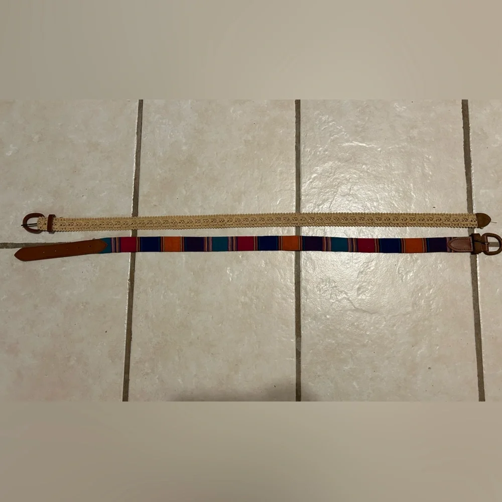 BOHO BELT BUNDLE Includes 2 Y2K Belts Size L